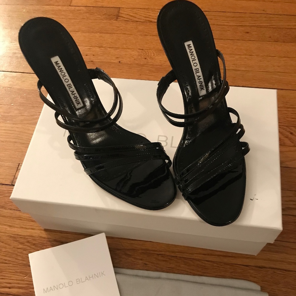 New Manolo Blahnik Andena Strappy Sandals